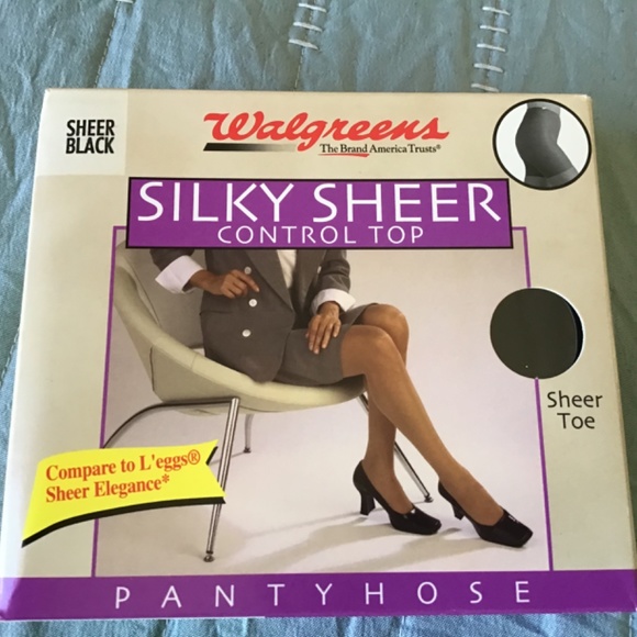 Walgreens Accessories Silky Sheer Control Top Pantyhose Walgreens